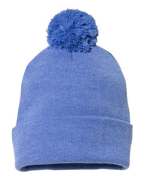 Sportsman SP15 12" Pom-Pom Cuffed Beanie