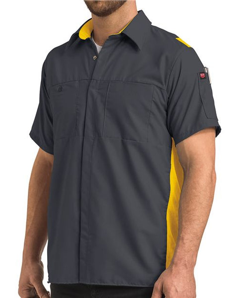 Red Kap SY42T Men's Tall Performance Plus Short Sleeve Shirt with Oilblok Technology