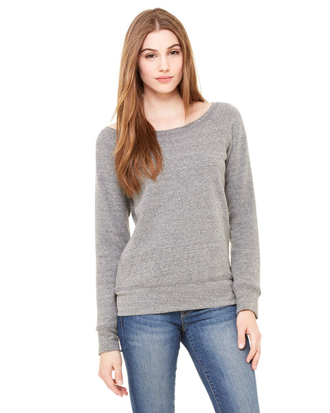 Bella + Canvas 7501 Ladies' Sponge Fleece Wide Neck Sweatshirt
