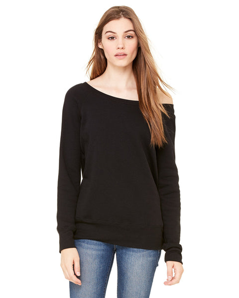 Bella + Canvas 7501 Ladies' Sponge Fleece Wide Neck Sweatshirt
