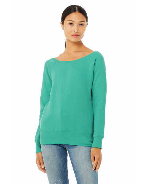 Bella + Canvas 7501 Ladies' Sponge Fleece Wide Neck Sweatshirt