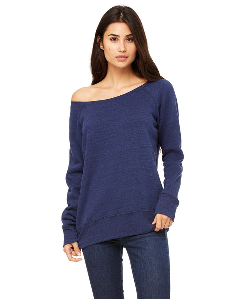 Bella + Canvas 7501 Ladies' Sponge Fleece Wide Neck Sweatshirt