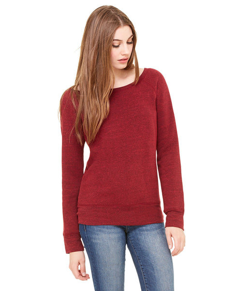 Bella + Canvas 7501 Ladies' Sponge Fleece Wide Neck Sweatshirt