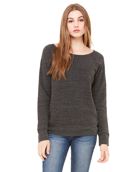 Bella + Canvas 7501 Ladies' Sponge Fleece Wide Neck Sweatshirt