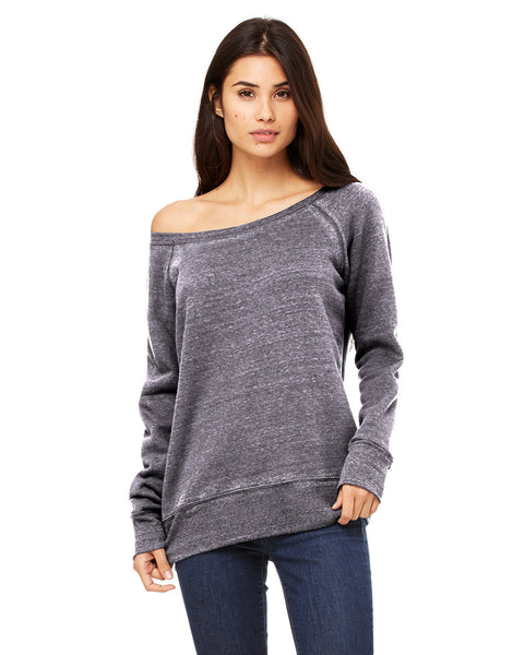 Bella + Canvas 7501 Ladies' Sponge Fleece Wide Neck Sweatshirt