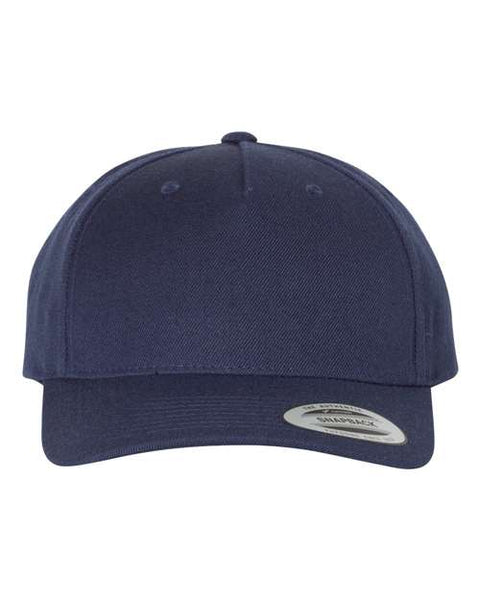 YP Classics 5789M Premium Five-Panel Curved Bill Snapback Cap