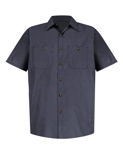 Red Kap SP24T Men's Tall Industrial Short Sleeve Work Shirt