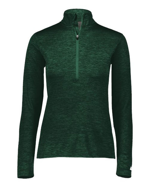 Russell Athletic QZ7EAX Women's Striated Quarter-Zip Pullover