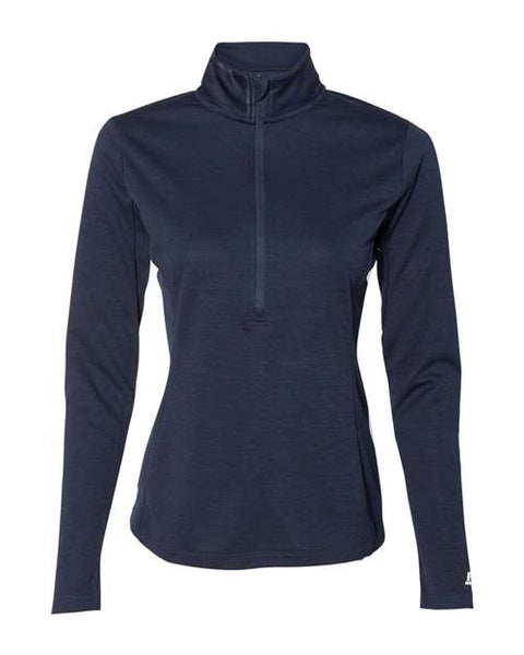 Russell Athletic QZ7EAX Women's Striated Quarter-Zip Pullover