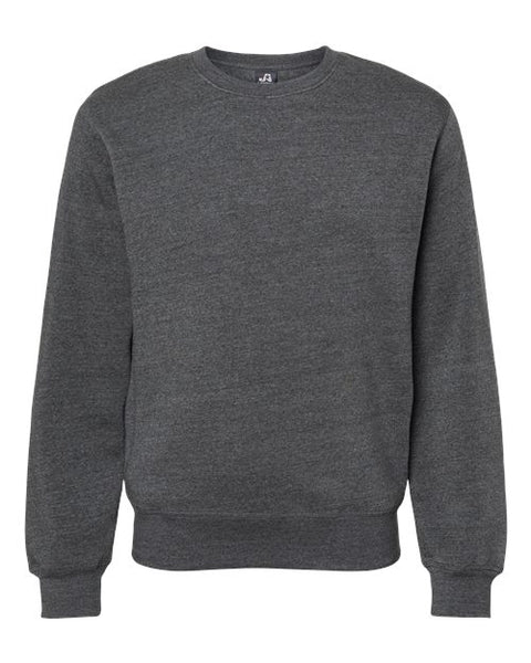 J. America 8870 Unisex Triblend Fleece Crewneck Sweatshirt