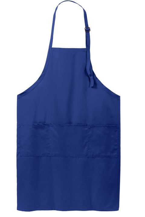 Port Authority A700 Easy Care Extra Long Bib Apron with Stain Release