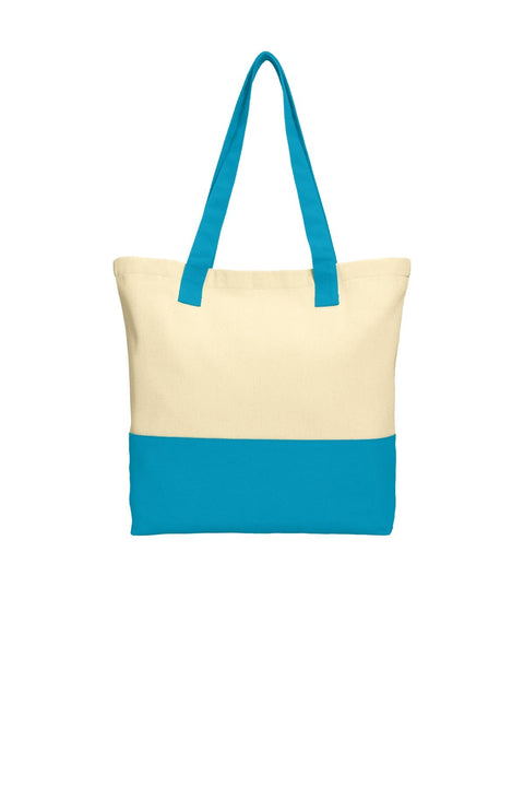 Port Authority BG414 Colorblock Cotton Tote