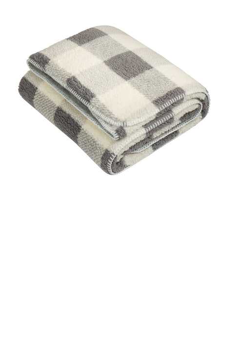 Port Authority BP48 Double-Sided Sherpa/Plush Blanket