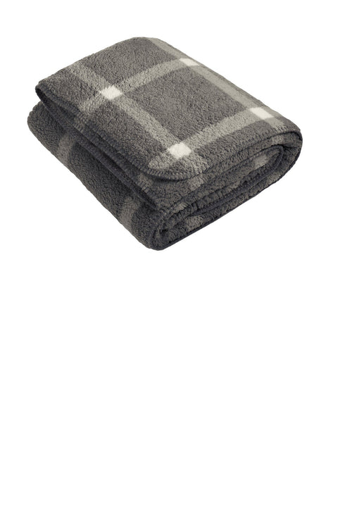 Port Authority BP48 Double-Sided Sherpa/Plush Blanket
