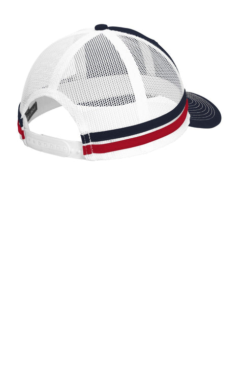 Port Authority C113 Two-Stripe Snapback Trucker Cap
