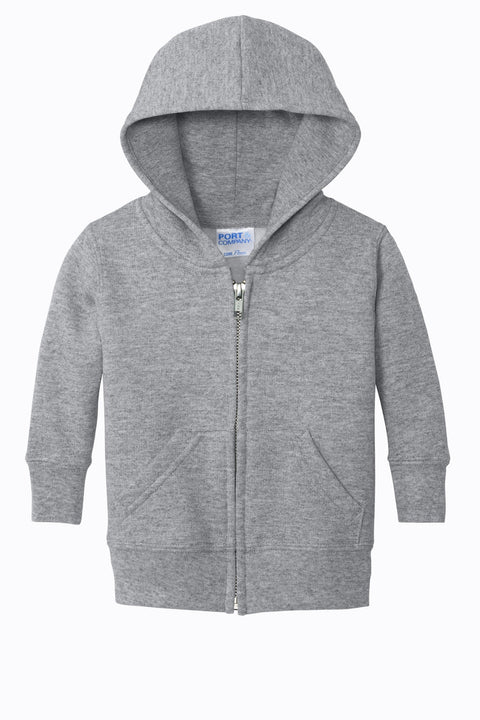 Port & Co CAR78IZH Infant Core Fleece Full-Zip Hooded Sweatshirt