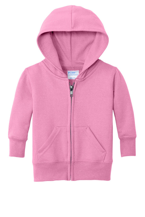 Port & Co CAR78IZH Infant Core Fleece Full-Zip Hooded Sweatshirt