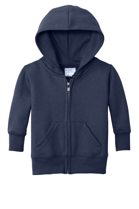Port & Co CAR78IZH Infant Core Fleece Full-Zip Hooded Sweatshirt