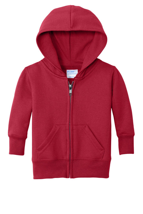Port & Co CAR78IZH Infant Core Fleece Full-Zip Hooded Sweatshirt