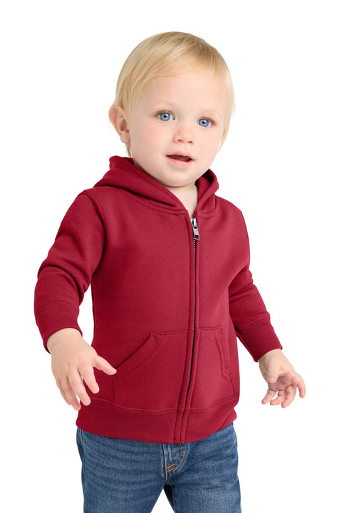 Port & Co CAR78IZH Infant Core Fleece Full-Zip Hooded Sweatshirt