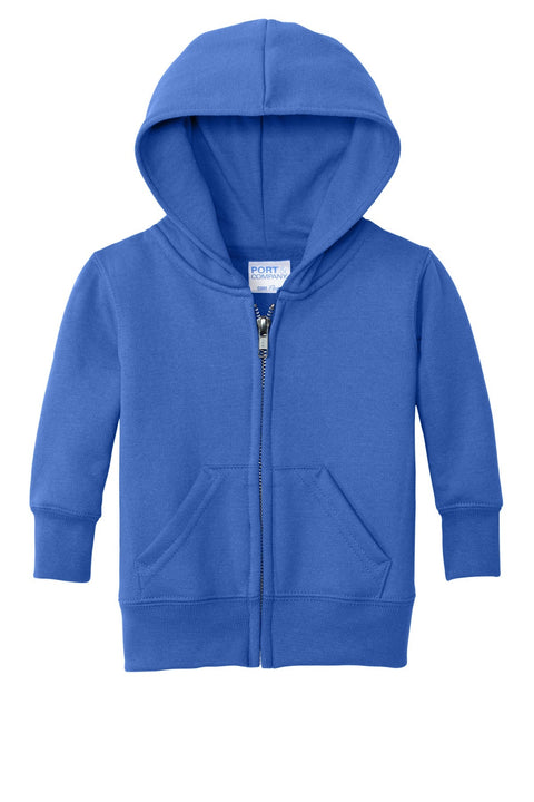 Port & Co CAR78IZH Infant Core Fleece Full-Zip Hooded Sweatshirt