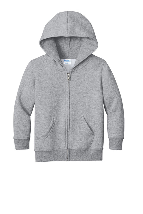 Port & Co CAR78TZH Toddler Core Fleece Full-Zip Hooded Sweatshirt