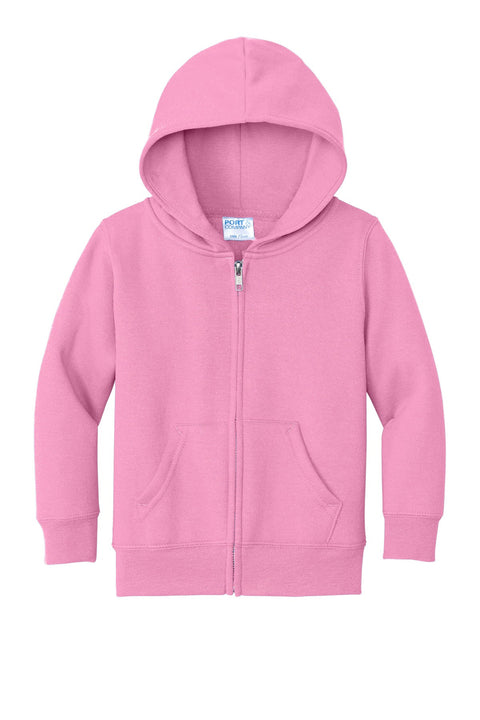 Port & Co CAR78TZH Toddler Core Fleece Full-Zip Hooded Sweatshirt