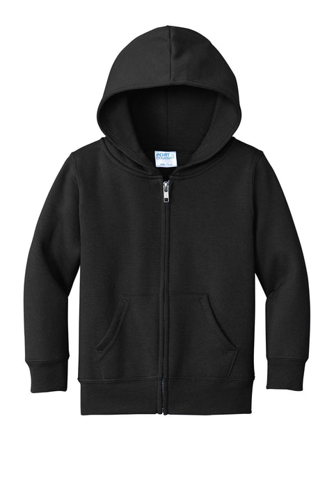 Port & Co CAR78TZH Toddler Core Fleece Full-Zip Hooded Sweatshirt