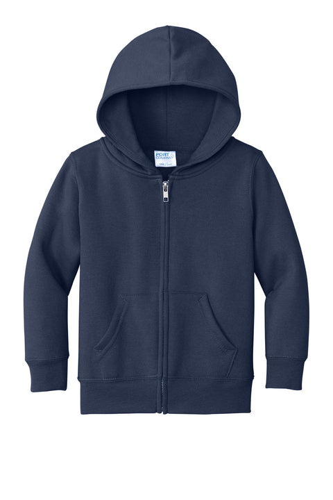 Port & Co CAR78TZH Toddler Core Fleece Full-Zip Hooded Sweatshirt