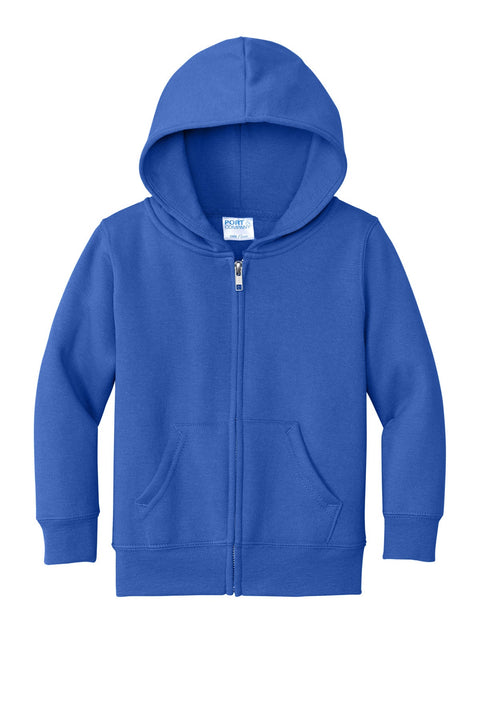 Port & Co CAR78TZH Toddler Core Fleece Full-Zip Hooded Sweatshirt