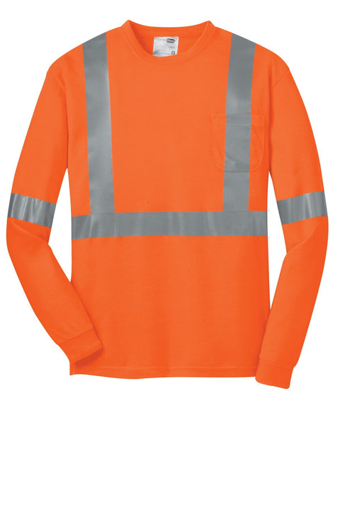 CornerStone CS401LS ANSI 107 Class 2 Long Sleeve Safety T-Shirt