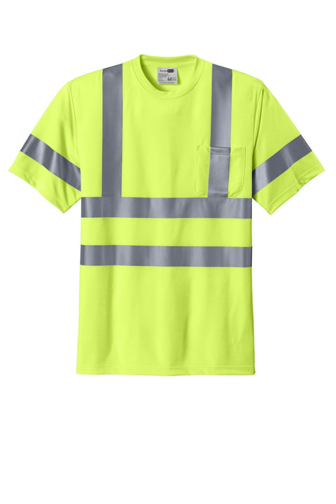 CornerStone CS408 ANSI 107 Class 3 Short Sleeve Snag-Resistant Reflective T-Shirt