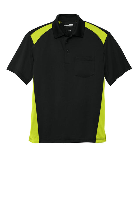 CornerStone CS416 Select Snag-Proof Two Way Colorblock Pocket Polo