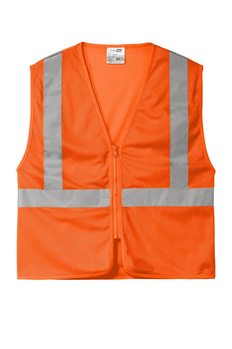 CornerStone CSV101 ANSI 107 Class 2 Economy Mesh Zippered Vest