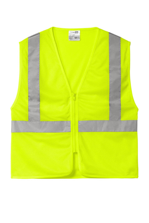 CornerStone CSV101 ANSI 107 Class 2 Economy Mesh Zippered Vest