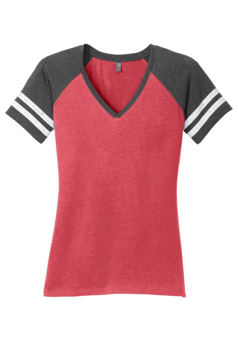 District DM476 Women's Game V-Neck Tee