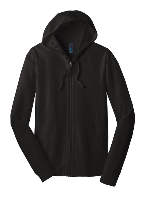 District DT1100 Jersey Full-Zip Hoodie