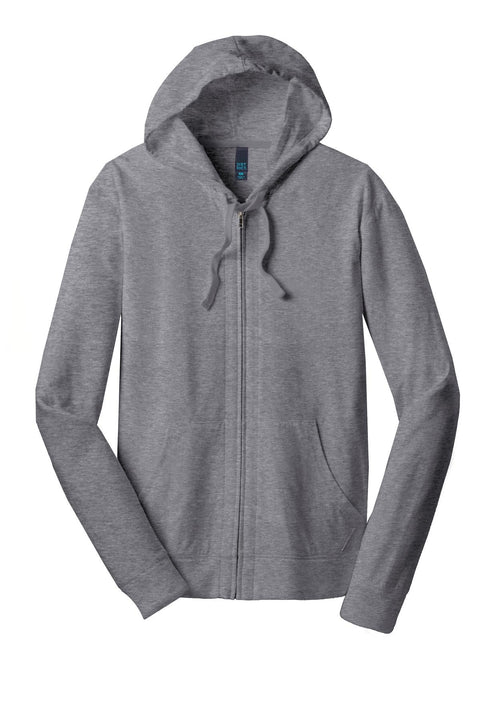 District DT1100 Jersey Full-Zip Hoodie
