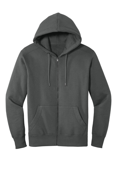 District DT1103 Perfect Weight  Fleece Full-Zip Hoodie