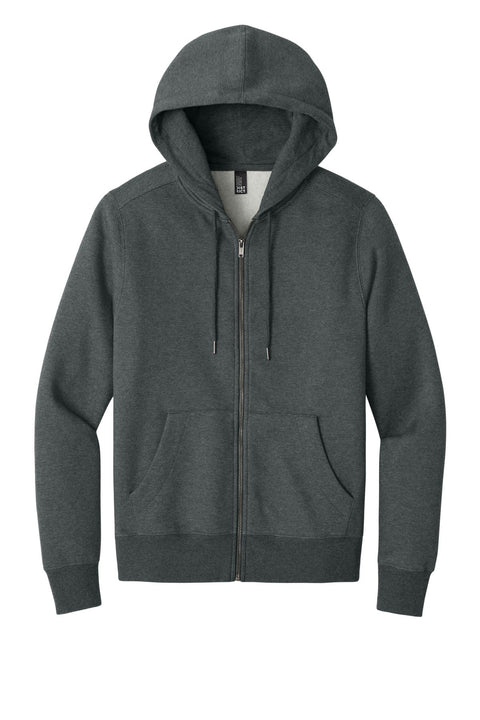 District DT1103 Perfect Weight  Fleece Full-Zip Hoodie