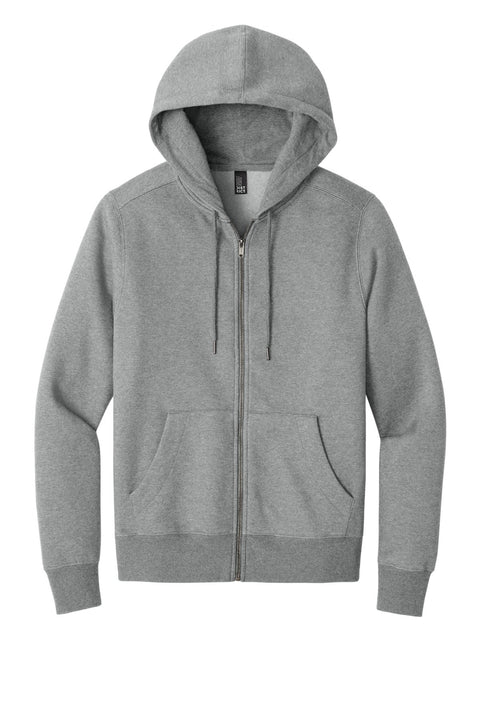 District DT1103 Perfect Weight  Fleece Full-Zip Hoodie
