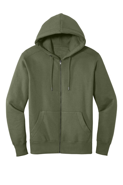 District DT1103 Perfect Weight  Fleece Full-Zip Hoodie
