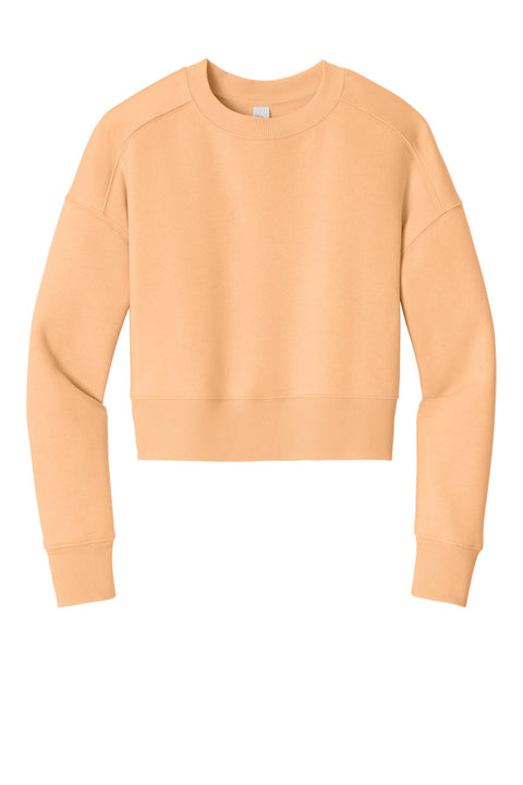 District DT1105 Women's Perfect Weight  Fleece Cropped Crew