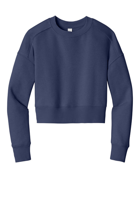 District DT1105 Women's Perfect Weight  Fleece Cropped Crew