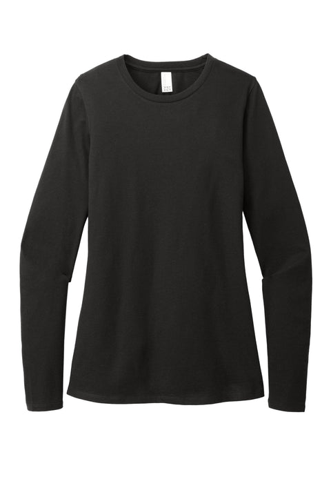 District DT110 Women's Perfect Blend CVC Long Sleeve Tee