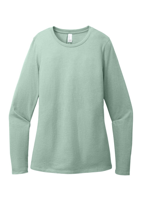 District DT110 Women's Perfect Blend CVC Long Sleeve Tee