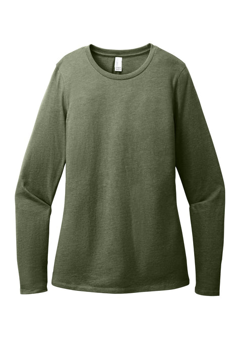 District DT110 Women's Perfect Blend CVC Long Sleeve Tee