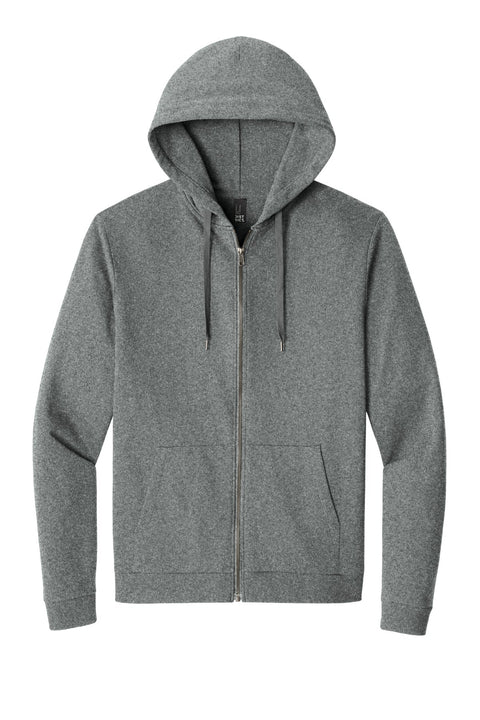 District DT1302 Perfect Tri Fleece Full-Zip Hoodie