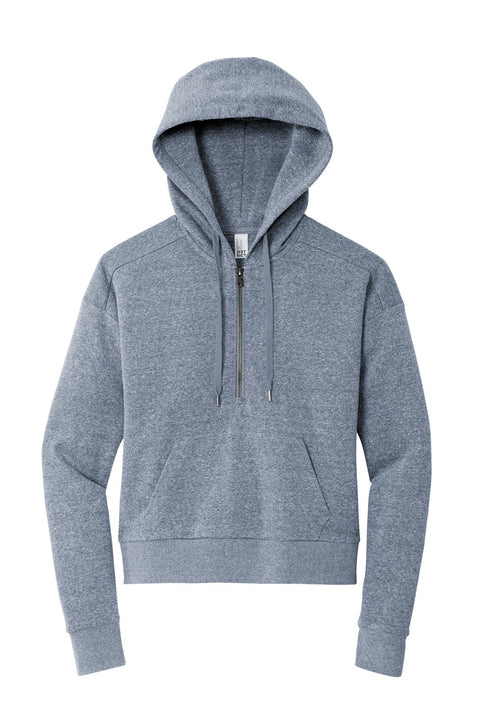District DT1311 Women's Perfect Tri Fleece 1/2-Zip Pullover
