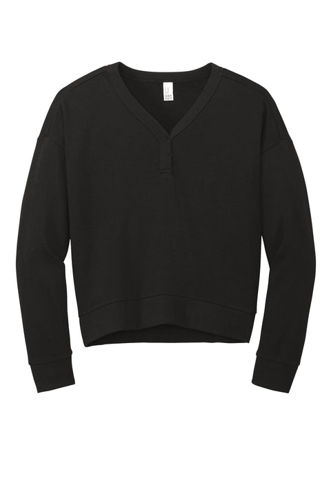 District DT1312 Women's Perfect Tri Fleece V-Neck Sweatshirt